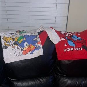 Kids Graphic sweatsuit sets - Sonic & Spider-Man